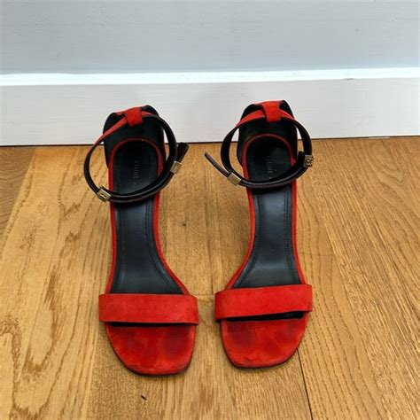 celine red suede sandals|celine clemence sandals.